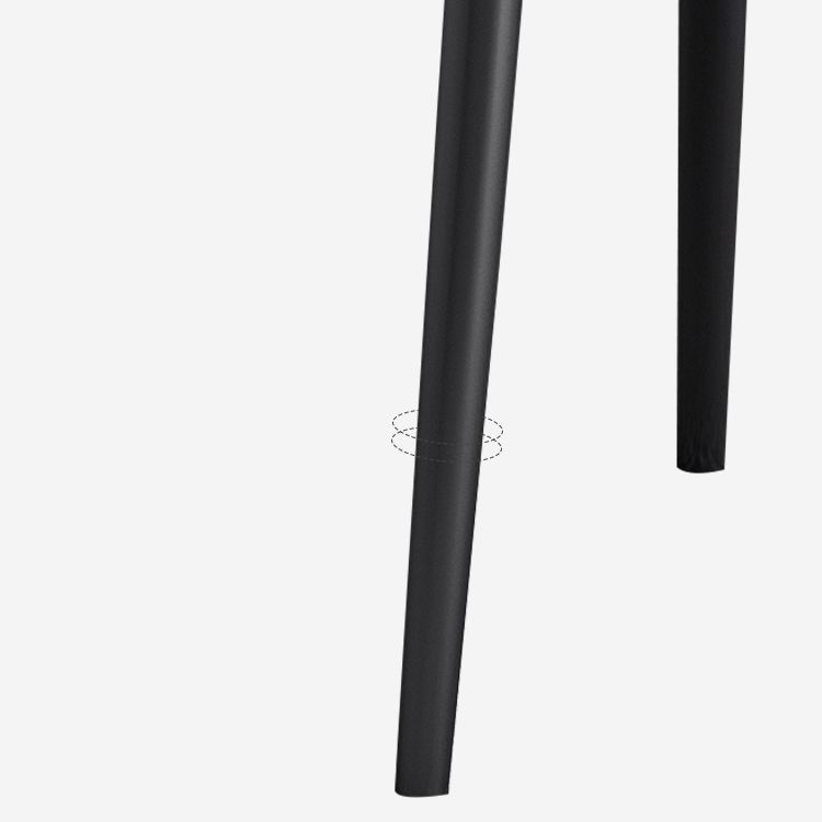 Modern Dining Arm Chairs Matte Finish Leather Curved Parsons Chair Clearhalo ' kitchen&dining_furn' 'Dining Chairs' 'Dining Tables & Seating' 'dining_chair' 'furn' 'furn_dining_chair' 'Furniture' 'furniture_dining_chair' 'Kitchen & Dining Furniture' 'kitchen' 1200x1200_07dd847f-ef63-4a4e-b29e-6ea69dda5c80