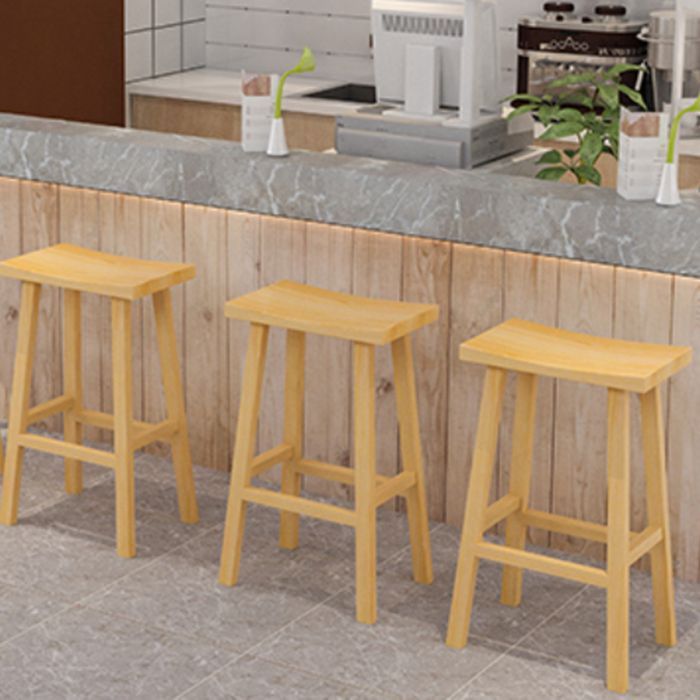 Modern Armless Backless Counter Stool Wood Kitchen Bar Stool with Wooden Seat and Pedal Clearhalo 'Bar Furniture' 'Bar Stools' 'bar_stools' 'furn' 'furn_bar_stools' 'furniture_bar_stools' 'Kitchen & Dining Furniture' 'kitchen&dining_furn' 'kitchen' 'kitchen_furn' Furniture' 1200x1200_07de8b1c-515d-4acb-96b7-067b63bc2699