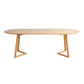 Stile moderno Oval Natural Desk Office Home Office Scriva da scrittura in legno