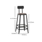 Industrial Footrest Armless Barstool Leather Stackable Coffee Shop Stool Clearhalo 'Bar Furniture' 'Bar Stools' 'bar_stools' 'furn' 'furn_bar_stools' 'Furniture' 'furniture_bar_stools' 'Kitchen & Dining Furniture' 1200x1200_07e2dffe-c696-4f81-b262-a4adaa3be65e