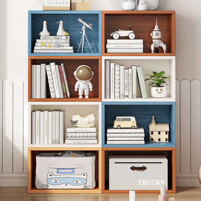 Contemporary Engineer Wood Bookshelf Closed Back Bookcase,17.7"L x 6.7"W x 11.8"H Clearhalo 'Bookcases' 'furn' 'furn_bookcases' 'Furniture' 'Office Furniture' 1200x1200_07e34b40-10f5-49d7-b9b1-c338614f3504