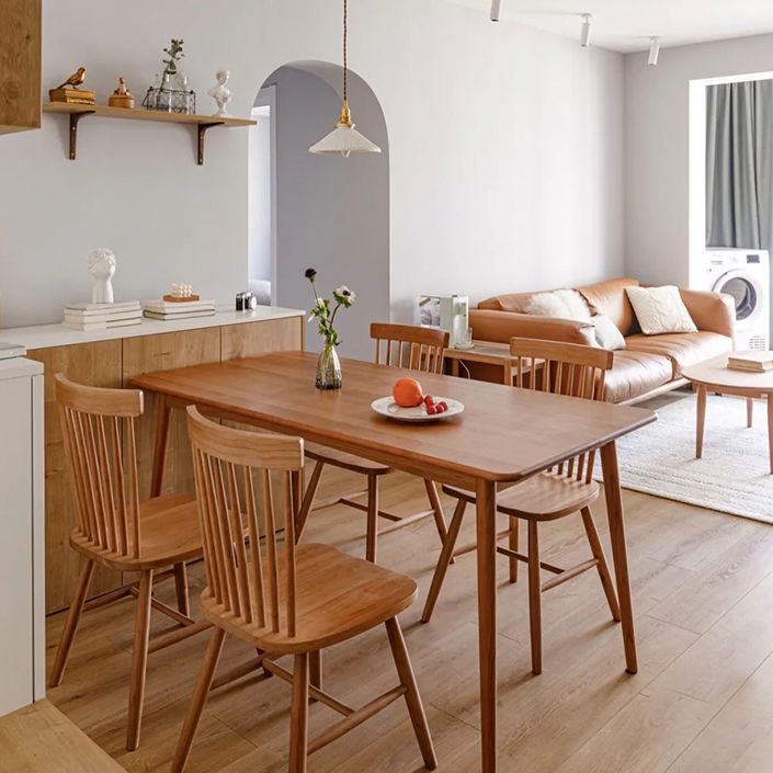 Solid Wood Modern Table for Restaurant Rectangle Dining Table with 4 Legs Clearhalo ' dining_table' 'Dining Tables & Seating' 'Dining Tables' 'furn' 'furn_dining_table' 'Furniture' 'furniture_dining_table' 'Kitchen & Dining Furniture' 'kitchen&dining_furn' 'kitchen' 'kitchen_dining_table' 1200x1200_07e3e74d-09b1-4029-b4a0-7144a6e9c6ed