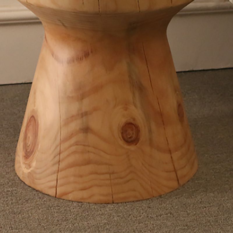 Scandinavian Round Solid Wood Top Side Table Pedestal End Table,16.5-inch Clearhalo 'Coffee & Accent Tables' 'End & Side Tables' 'end_side_tables' 'furn' 'furn_end_side_tables' 'Furniture' 'Living Room Furniture' 1200x1200_07e771cd-f01d-4c01-9309-af481d1dc3e4