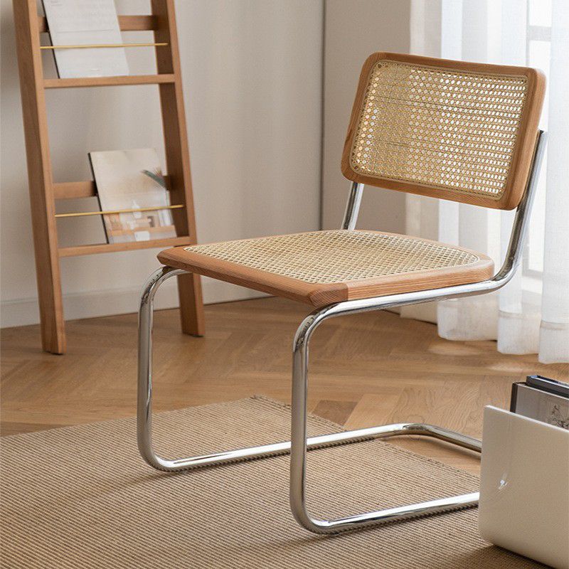 Industrial Style Open Back Dining Side Chair Metal Armless Dining Side Chairs for Home Clearhalo ' kitchen&dining_furn' 'Dining Chairs' 'Dining Tables & Seating' 'dining_chair' 'furn' 'furn_dining_chair' 'Furniture' 'furniture_dining_chair' 'Kitchen & Dining Furniture' 'kitchen' 1200x1200_07e7e683-091c-4453-8aa5-02fb8fabd9ab