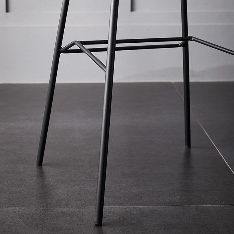 Modern Style Bar-stool Bucket Seat Counter Bar Stool with Metal Legs for Home Clearhalo 'Bar Furniture' 'Bar Stools' 'bar_stools' 'furn' 'furn_bar_stools' 'Furniture' 'Kitchen & Dining Furniture' 1200x1200_07e85ab6-69d8-4db4-9b19-ca110b2f3ec9