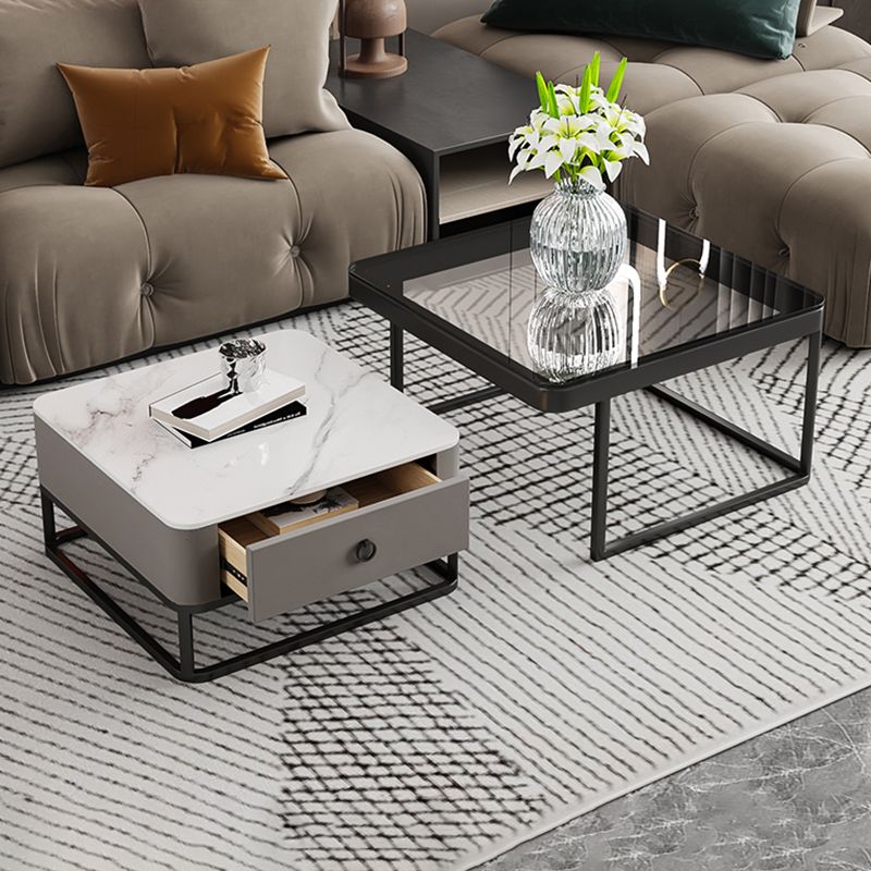 Frame frame salontafel glamour vierkante cocktailtafel met lade