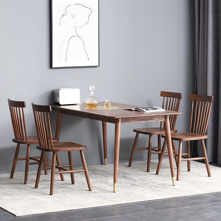 Solid Wood Traditional Luxury Rectangular Dining Table Wood Top Dining Table with 4 Legs Clearhalo ' dining_table' 'Dining Tables & Seating' 'Dining Tables' 'furn' 'furn_dining_table' 'Furniture' 'furniture_dining_table' 'Kitchen & Dining Furniture' 'kitchen&dining_furn' 'kitchen' 'kitchen_dining_table' 1200x1200_07e92a68-7ae4-46e1-8090-bf010b6b7a39