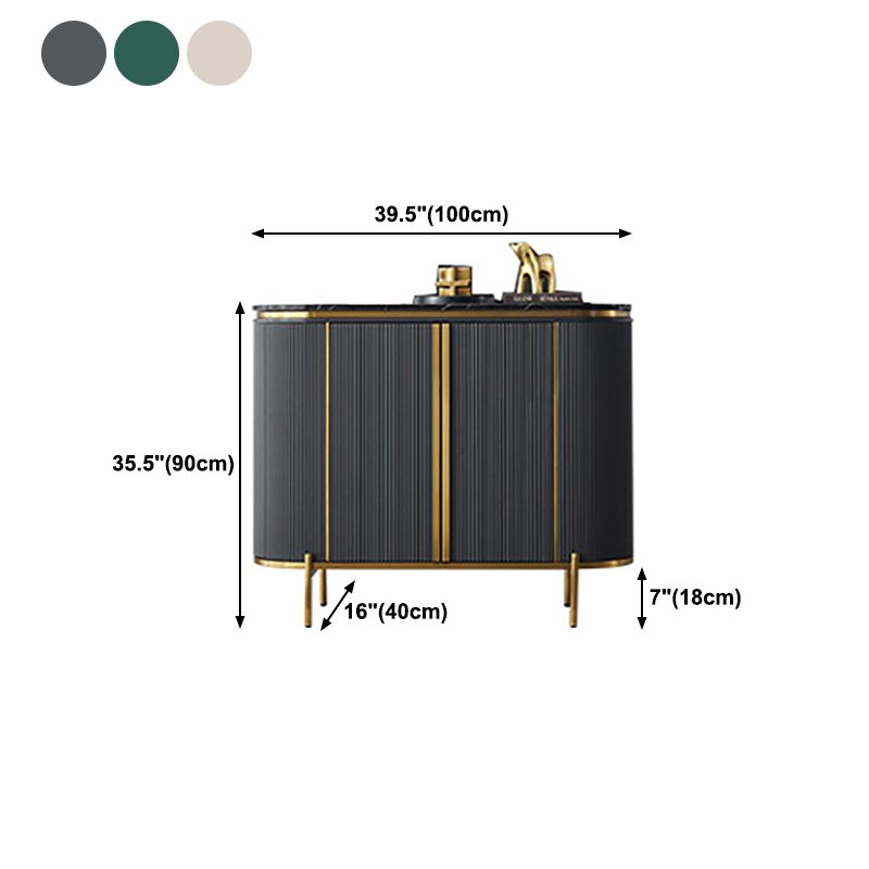 Pinie de rangement glam buffle en marbre artificiel pour le salon