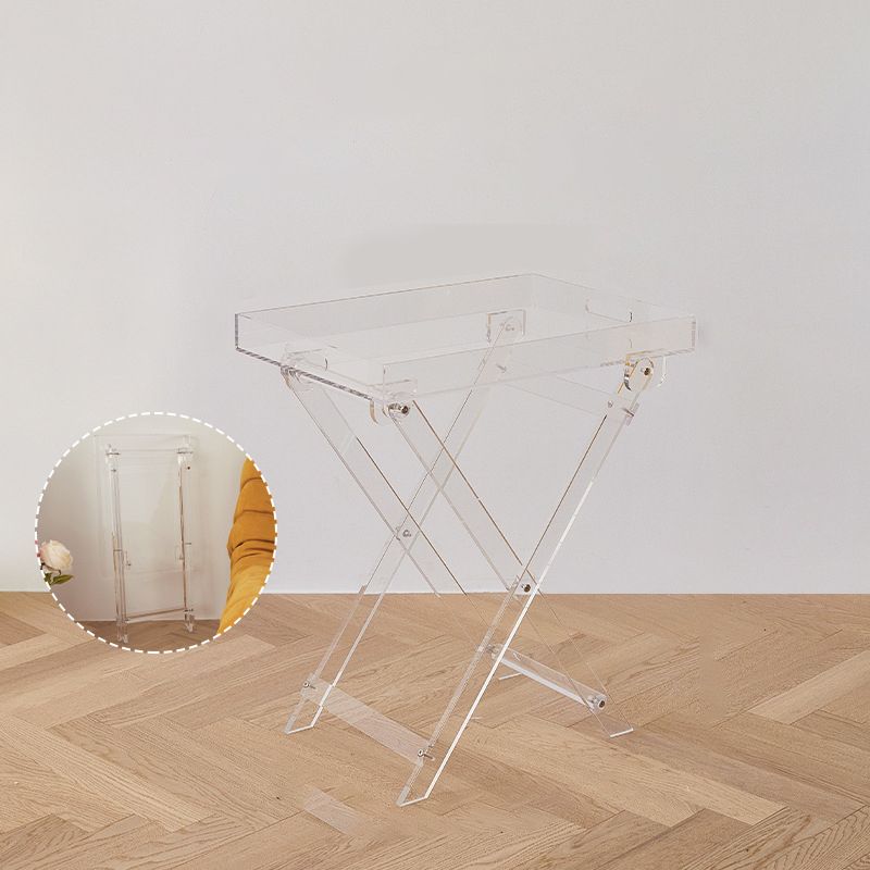 Rectangular Side Table Plastic Modernistic 20.1" W x 14.2" D x 24" H End Table Clearhalo 'Coffee & Accent Tables' 'End & Side Tables' 'end_side_tables' 'furn' 'furn_end_side_tables' 'Furniture' 'Living Room Furniture' 1200x1200_07eb1d28-c806-4b18-9a37-6266fd28506d