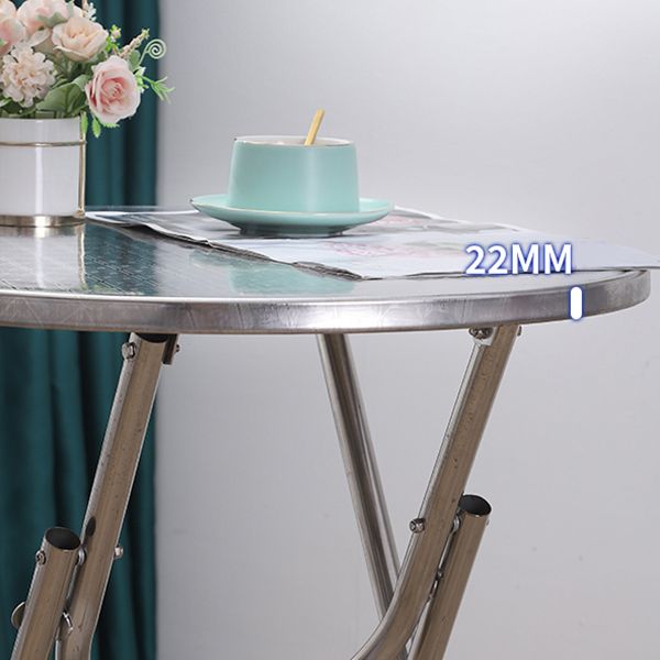 Industrial Style Dining Table Stainless Steel Dining Table for Home Use Clearhalo ' dining_table' 'Dining Tables & Seating' 'Dining Tables' 'furn' 'furn_dining_table' 'Furniture' 'furniture_dining_table' 'Kitchen & Dining Furniture' 'kitchen&dining_furn' 'kitchen' 'kitchen_dining_table' 1200x1200_07eb755c-073f-4115-9b8d-b2d338ee5bf5