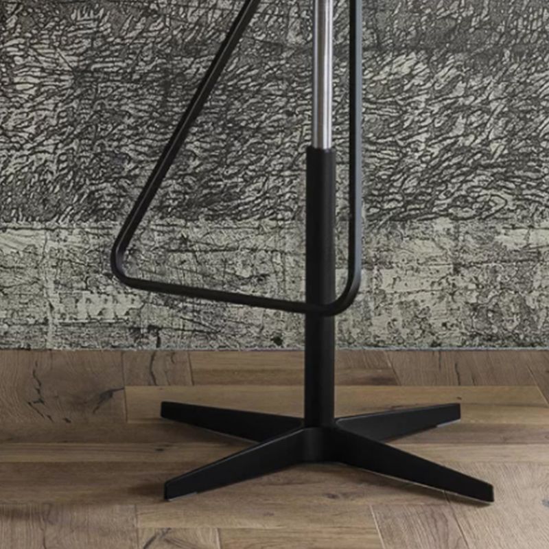 Industrial Style Adjustable Bar Stool Leather Counter Bar Stool with Metal Legs for Home Clearhalo 'Bar Furniture' 'Bar Stools' 'bar_stools' 'furn' 'furn_bar_stools' 'Furniture' 'Kitchen & Dining Furniture' 1200x1200_07ed1778-4220-4af4-9939-e84ccf60827e