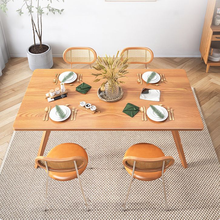 Rectangle Dining Set 1/2/5 Pcs Solid Wood Dining Table and Chairs Clearhalo 'Dining Room Sets' 'Dining Tables & Seating' 'dining_room_set' 'furn' 'furn_dining_room_set' 'Furniture' 'Kitchen & Dining Furniture' 1200x1200_07ef3ad6-e4b4-47a3-9f94-09cfe8885ae3
