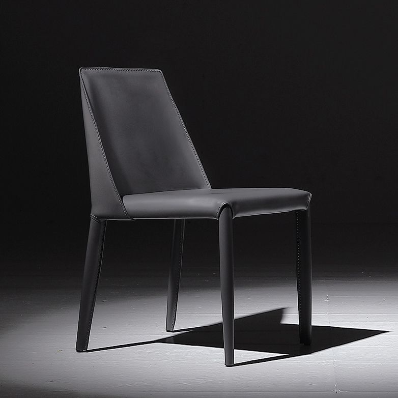 Sedie contemporanee sedie senza braccia per cucina con gambe metalliche