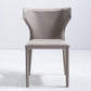 Faux Leather Dining Chairs Modern Style Wingback Armless Chair