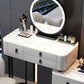 Contemporary Make-up Vanity with 6 Drawers and Stone Top for Bedroom