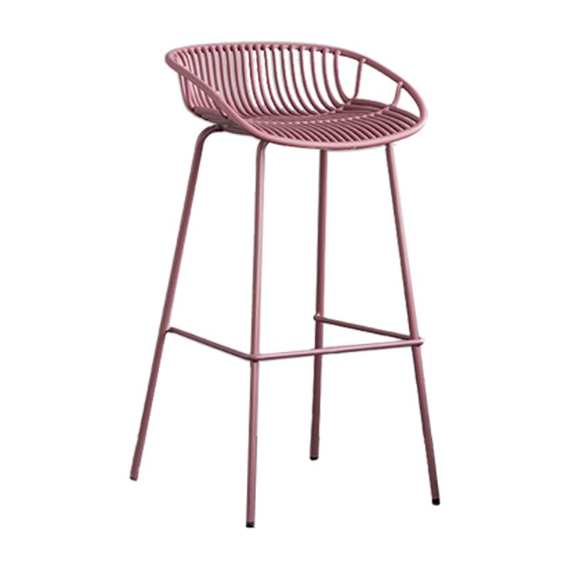 Contemporary Metal Bar Stool Plastic Counter Stools for Home Use Clearhalo 'Bar Furniture' 'Bar Stools' 'bar_stools' 'furn' 'furn_bar_stools' 'Furniture' 'Kitchen & Dining Furniture' 1200x1200_07f62ec6-cde1-4241-b91d-e88009b4fb18