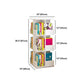 Contemporary Style Bookshelf Rotatable White Bookcase for Home and Office Clearhalo 'Bookcases' 'furn' 'furn_bookcases' 'Furniture' 'furniture_bookcases' 'Office Furniture' 1200x1200_07f63819-ae41-462c-969a-b54ae301668a
