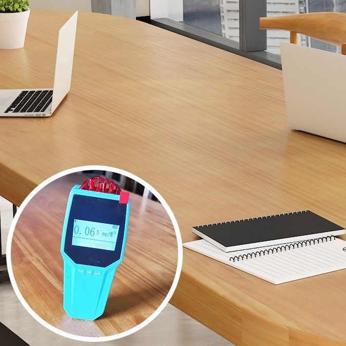 ソリッドウッドオーバルライティングデスクインダストリアルスタイルオフィスライティングデスク