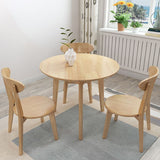Modern Rubber Wood Dinette Set 1/2/4/5/7 Pieces Round Beige Dining Table Set Clearhalo 'Dining Room Sets' 'Dining Tables & Seating' 'dining_room_set' 'furn' 'furn_dining_room_set' 'Furniture' 'furniture_dining_room_set' 'Kitchen & Dining Furniture' 1200x1200_07f89cf6-fa12-41e7-929a-d17d7f0ec456