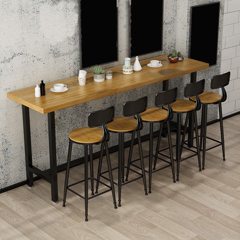 Modern Rectangle Pub Dining Set 1/2/6/7/9/11 Pieces Indoor Table and Stool Set Clearhalo 'Bar Furniture' 'furn' 'furn_home_bar_bar_sets' 'Furniture' 'Home Bars & Bar Sets' 'home_bar_bar_sets' 'Kitchen & Dining Furniture' 1200x1200_07f95a12-a5d7-48ec-a6eb-4895bcd96182