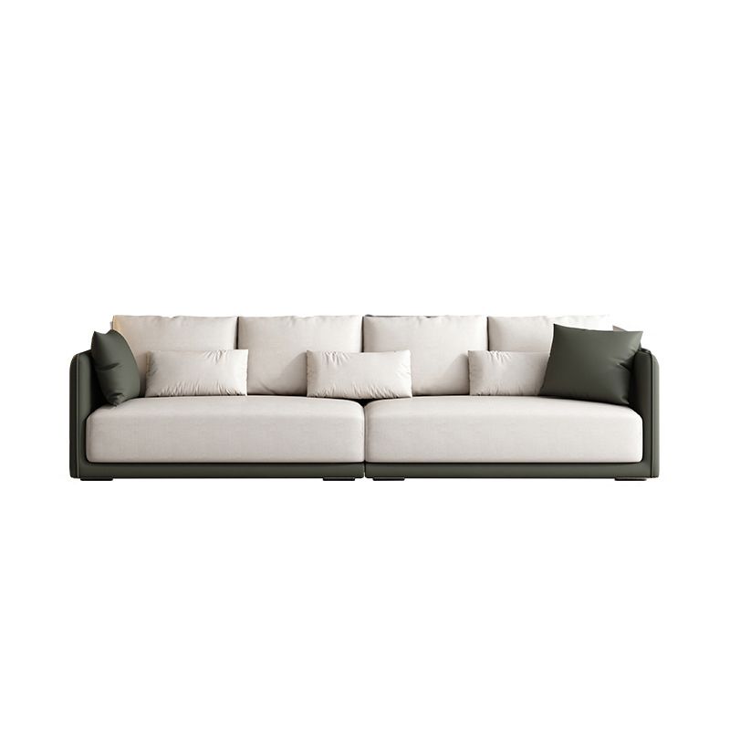 Faux Leather Sectional Square Arm Cushion Back Sofa for Living Room Clearhalo 'furn' 'furn_sectionals' 'Furniture' 'furniture_sectionals' 'Living Room Furniture' 'Sectionals' 1200x1200_07f9ec7b-41aa-4972-ab80-4a3979cbd4de