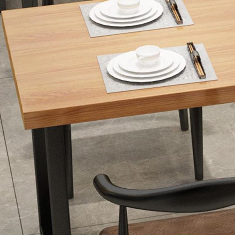 Industrielle 1/2/5 Stück Ess -Set Rechteck Kiefer Holz Esstisch für Café