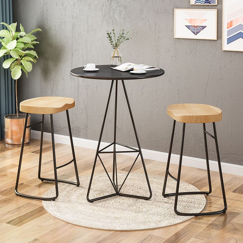 Wood Modern Bar Stool Backless Natural Contoured Seat Stool with Iron Legs Clearhalo 'Bar Furniture' 'Bar Stools' 'bar_stools' 'furn' 'furn_bar_stools' 'furniture_bar_stools' 'Kitchen & Dining Furniture' 'kitchen&dining_furn' 'kitchen' 'kitchen_furn' Furniture' 1200x1200_07faaa64-bfc7-46e1-a4ae-a494ee9f7e6b