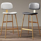Taburete de bar de cuero Glam, taburete de mostrador con respaldo sin brazos para Bristol