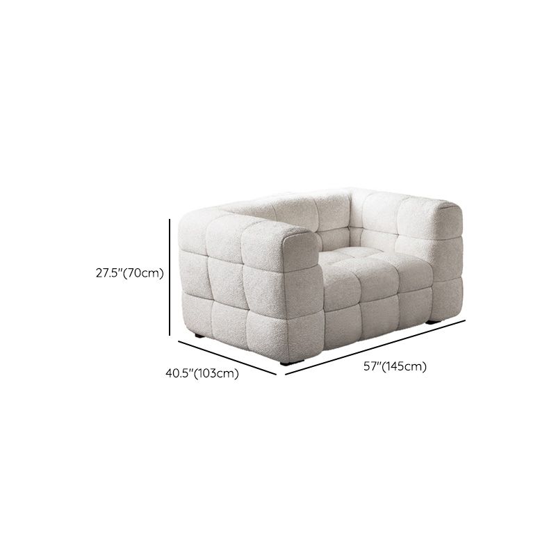 現代のビスケットバックソファタキシードアームリビングルームのラブシート