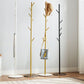 71"H Scandinavian Hall Tree Bedroom Modern Solid Wood Coat Hang with Hangers