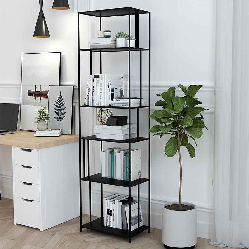 Industrial Style Metal Bookshelf 5-shelf Open Shelf Bookcase for Home Clearhalo 'Bookcases' 'furn' 'furn_bookcases' 'Furniture' 'furniture_bookcases' 'kitchen' 'kitchen_bookcases' 'Living Room Furniture' 'Office Furniture' 1200x1200_07fc643d-4d38-4d1b-b9d0-ba3d79faba33