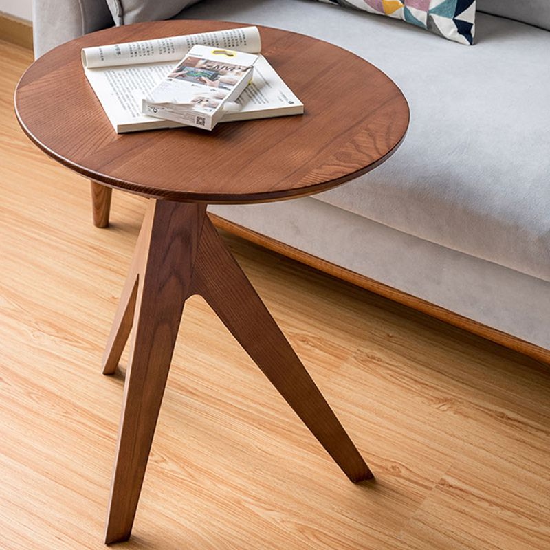 19" Wide Contemporary Corner Table Round Solid Wood Side End Table Clearhalo 'Coffee & Accent Tables' 'End & Side Tables' 'end_side_tables' 'furn' 'furn_end_side_tables' 'Furniture' 'Living Room Furniture' 1200x1200_07fdc458-fd5e-4dee-8a82-2c2b1ec7ebd2