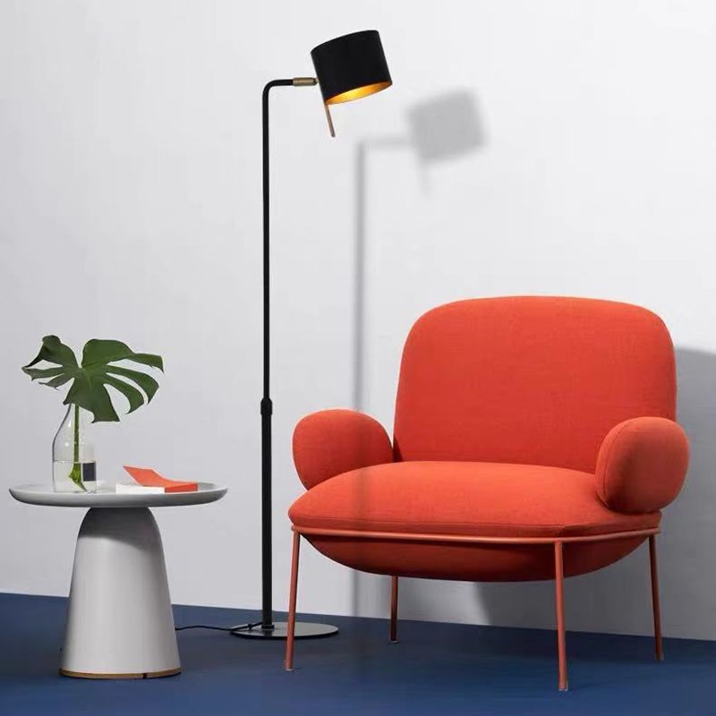 Contemporary 32.3"Wide Velvet Fixed Back Sponge 4 Legs Arm Chair Clearhalo 'Accent Chairs' 'accent_chairs' 'Chairs & Seating' 'furn' 'furn_accent_chairs' 'Furniture' 'Living Room Furniture' 1200x1200_0800005b-807d-4b83-8e96-3f1f39b31dc3