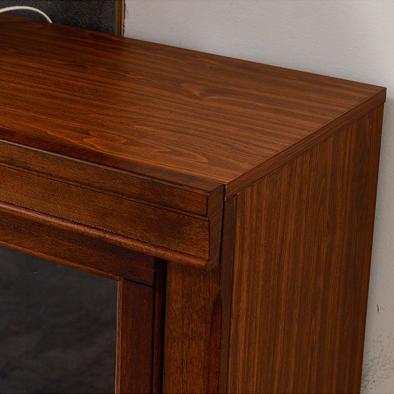 Estantería moderna de madera sólida de madera cerrada con puerta para la oficina en casa