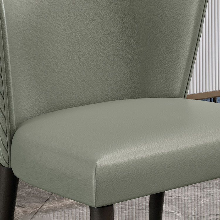 Modern Hotel Wingback Side Chair Matte Finish Upholstered Dining Chair Clearhalo ' kitchen&dining_furn' 'Dining Chairs' 'Dining Tables & Seating' 'dining_chair' 'furn' 'furn_dining_chair' 'Furniture' 'furniture_dining_chair' 'Kitchen & Dining Furniture' 'kitchen' 1200x1200_0800e19a-b0d6-40ce-96d8-62e77f18c8bc