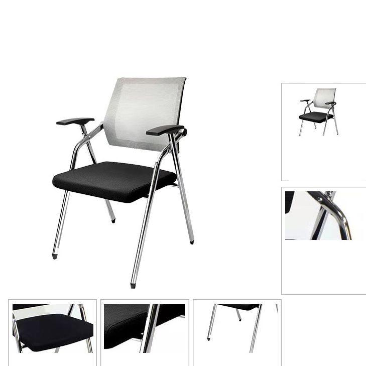 Mid-Back Conference Chair Contemporary Upholstered Office Chair Clearhalo 'furn' 'furn_office_chair' 'Furniture' 'Office Chairs' 'Office Furniture' 'office_chair' 1200x1200_080125b2-9c5f-49a6-94af-4a17a85915c9