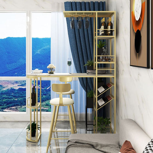 Contatore a barre di pietra contemporanea tavolino da barra per cucina