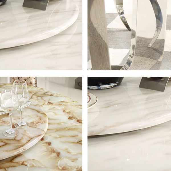 Marble Dining Table Luxury Style Single Pedestal Base Round Table for Dining Room Clearhalo ' dining_table' 'Dining Tables & Seating' 'Dining Tables' 'furn' 'furn_dining_table' 'Furniture' 'furniture_dining_table' 'Kitchen & Dining Furniture' 'kitchen&dining_furn' 'kitchen' 'kitchen_dining_table' 1200x1200_08049dbb-e549-422a-81a2-dbc04aaa7d2d