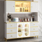 Modern Wood Dining Hutch Glass Doors Storage Cabinet with Doors for Living Room Clearhalo 'Display & China Cabinets' 'display_china_cabinets' 'furn' 'furn_display_china_cabinets' 'Furniture' 'Kitchen & Dining Furniture' 1200x1200_08082ff1-2257-4abf-b189-3d46e7c7071e