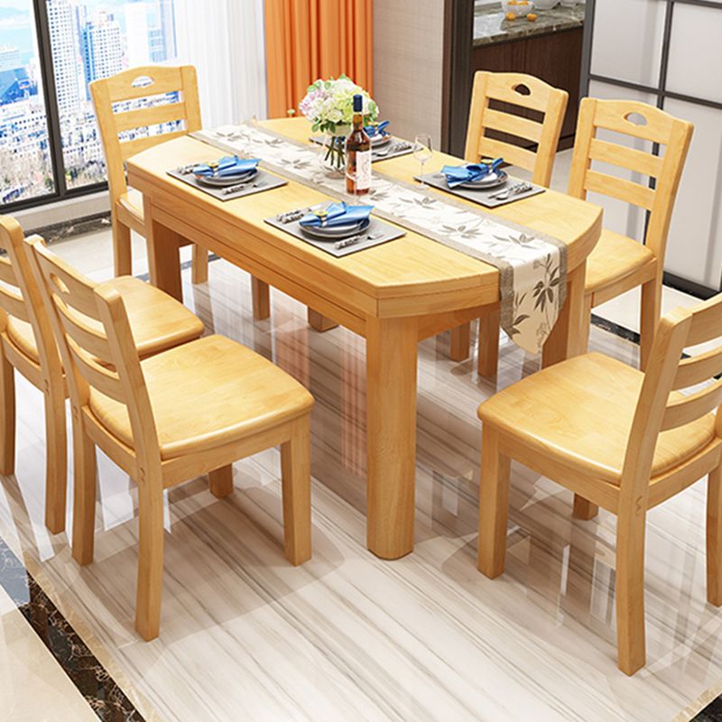 Modern Style Dining Table Rubberwood Base Dinner Table for Dining Room Clearhalo 'Dining Tables & Seating' 'Dining Tables' 'dining_table' 'furn' 'furn_dining_table' 'Furniture' 'Kitchen & Dining Furniture' 1200x1200_080c2b7e-a5bc-45cd-8cfa-1ea3a30191db
