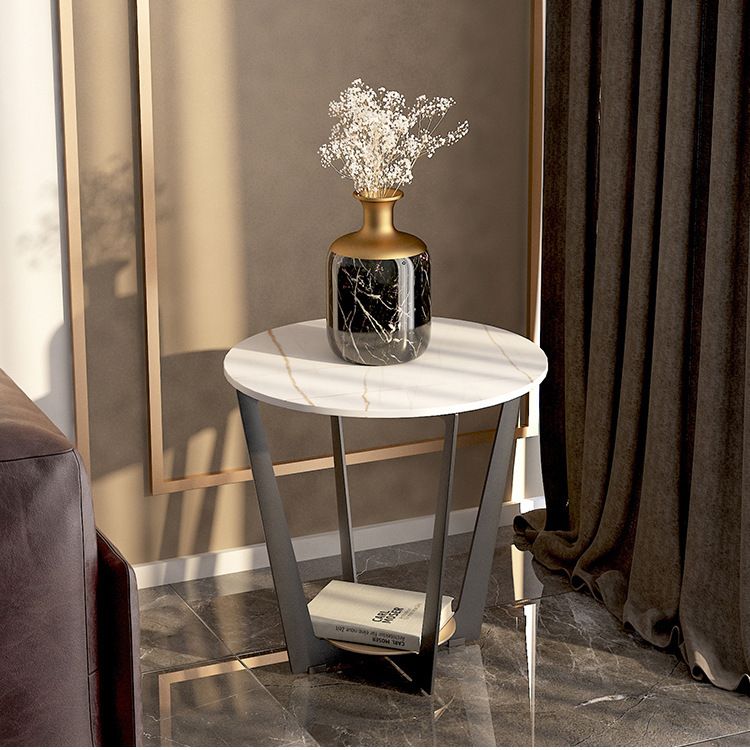 Industrial Accent Table Nightstand Lower Shelf Night Table for Bedroom Clearhalo 'Bedroom Furniture' 'furn' 'furn_night_stand' 'Furniture' 'night_stand' 'Nightstands' 1200x1200_080f0924-35f0-49f2-8ecd-10a5b59992ef