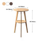 Modern Style Round Bar Table Wood Top Pub Table for Dining Room Clearhalo 'Bar Furniture' 'Bar Tables' 'bar_tables' 'furn' 'furn_bar_tables' 'Furniture' 'furniture_bar_tables' 'Kitchen & Dining Furniture' 1200x1200_080f16be-936f-48c2-8c17-8c073f676869