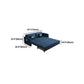 Contemporary Cotton Blend Sleeper Square Arm Sofa Bed in Blue Clearhalo 'furn' 'furn_sofas' 'Furniture' 'Living Room Furniture' 'Sofa' 'sofas' 1200x1200_08103283-b6d7-4d20-9a7c-ee316271a2a7