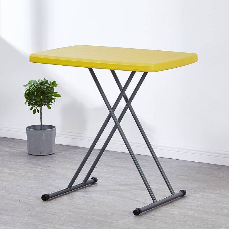 Scrivania contemporanea rettangolare in plastica per scrivania regolabile pieghevole, 29,9 "l x 19,7" w