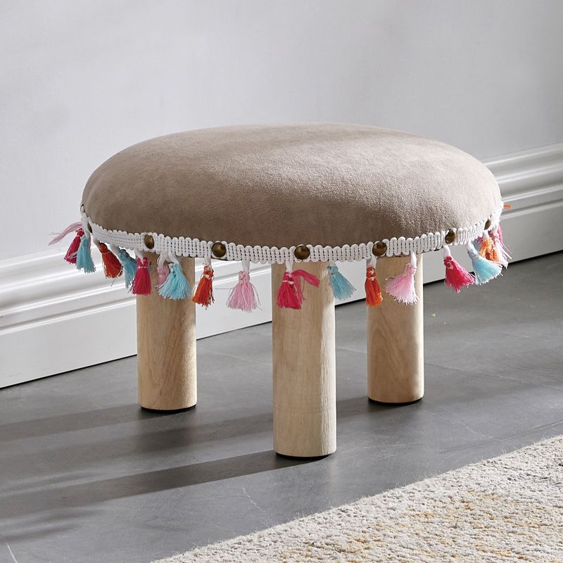 Orange Modern Standard Cotton Tear Resistant Standard for Living Room Clearhalo 'furn' 'furn_ottomans_poufs' 'Furniture' 'Living Room Furniture' 'Ottomans & Poufs' 'ottomans_poufs' 1200x1200_0814020d-e226-405a-a564-0168a5ecb539