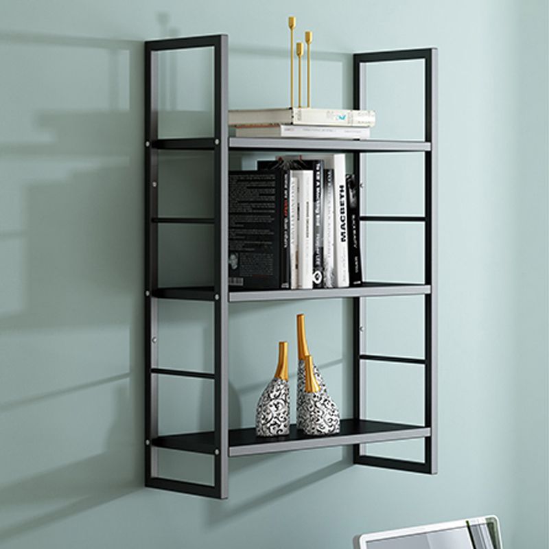 Industrial Wall Mounted Bookshelf Black and White Iron Shelf for Home Clearhalo 'Bookcases' 'furn' 'furn_bookcases' 'Furniture' 'furniture_bookcases' 'kitchen' 'kitchen_bookcases' 'Living Room Furniture' 'Office Furniture' 1200x1200_08157a49-328c-4498-9a7b-055bc1d7f4ef