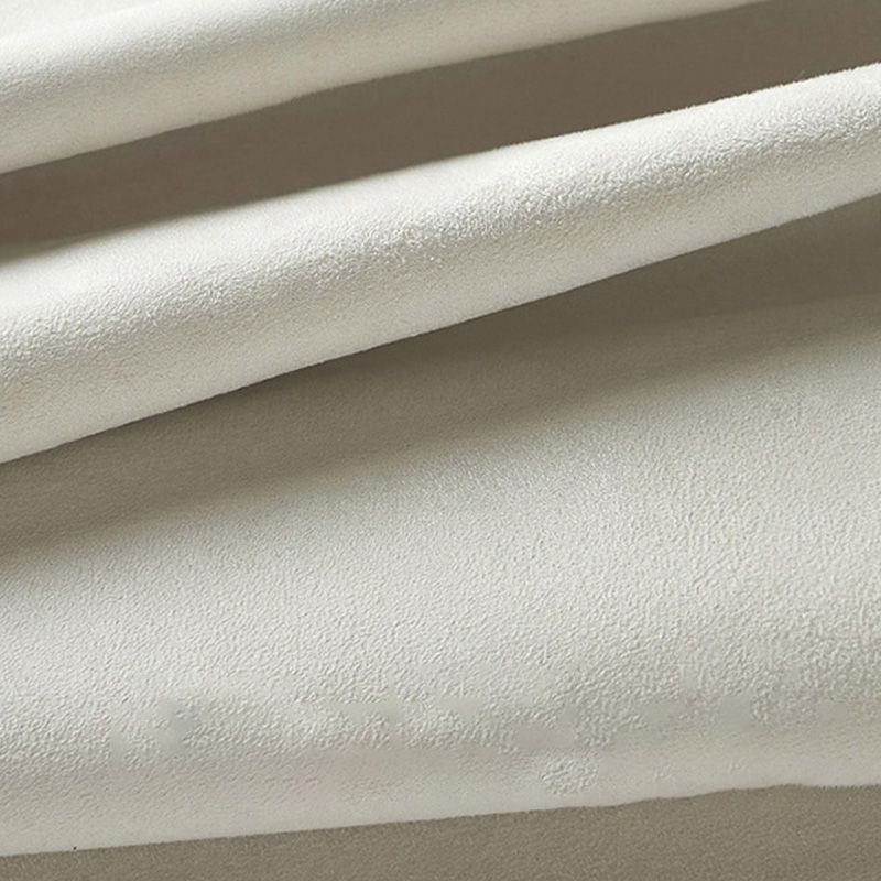 Fabric Square Arm Sofa with Pillows Standard Seating in White