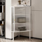 Living Room Metal Buffet Stand 39.5 "H moderno mobile vetro Server buffet