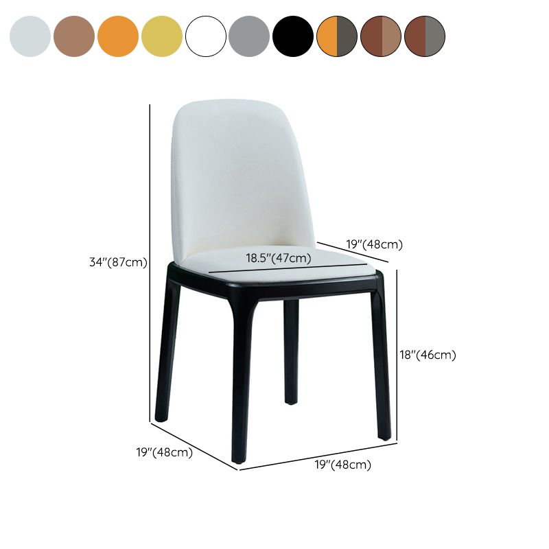 Modern Style Home Dining Side Chair Wood Parsons Armless Chair Clearhalo 'Dining Chairs' 'Dining Tables & Seating' 'dining_chair' 'furn' 'furn_dining_chair' 'Furniture' 'Kitchen & Dining Furniture' 1200x1200_081b846a-3abb-4295-8811-096f9369cab4