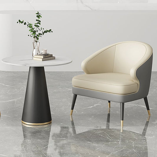 23.62" Wide Arm Chair Faux Leather Recessed Arms Accent Chair Clearhalo 'Accent Chairs' 'accent_chairs' 'Chairs & Seating' 'furn' 'furn_accent_chairs' 'Furniture' 'Living Room Furniture' 1200x1200_081d9994-c8fa-4f76-a8a0-ee729ba7a859